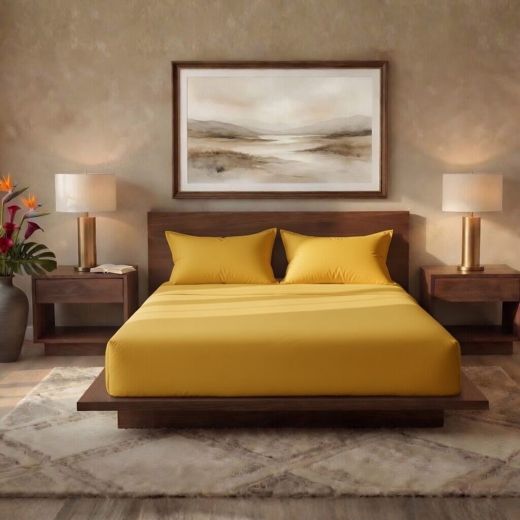 Luxury Fitted Sheet 11" Deep Pocket (28 cm) | Soft, Breathable, Wrinkle-Free Bedding for All Mattresses