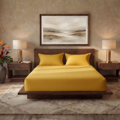 Luxury Fitted Sheet 11" Deep Pocket (28 cm) | Soft, Breathable, Wrinkle-Free Bedding for All Mattresses