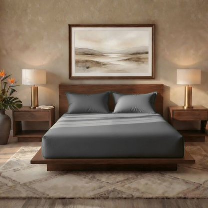 Luxury Fitted Sheet 11" Deep Pocket (28 cm) | Soft, Breathable, Wrinkle-Free Bedding for All Mattresses