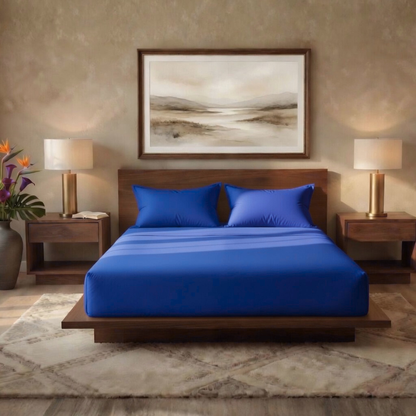 Luxury Fitted Sheet 11" Deep Pocket (28 cm) | Soft, Breathable, Wrinkle-Free Bedding for All Mattresses