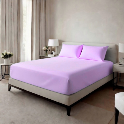 Extra Deep Fitted Sheet 40cm | Ultra Soft, Wrinkle-Free, Perfect Fit for Thick Mattress (UK Size)