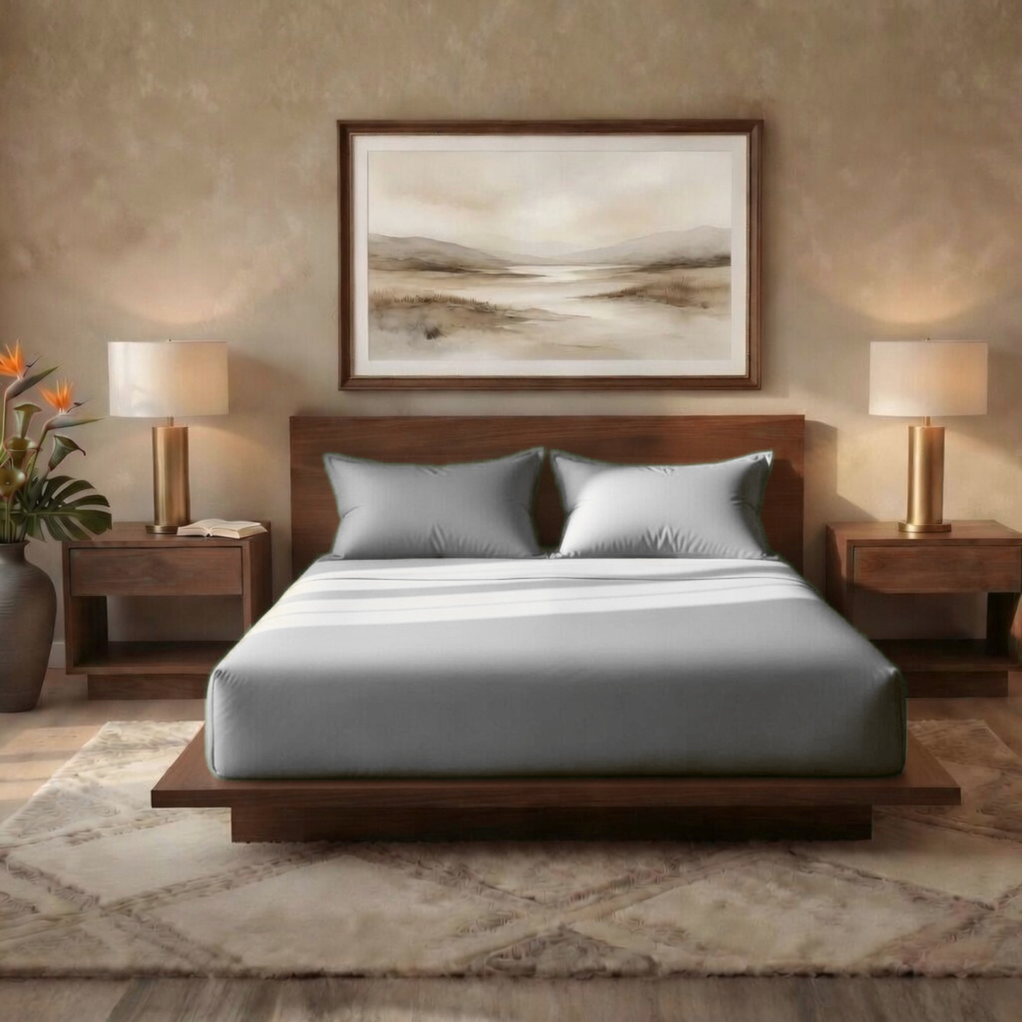 Luxury Fitted Sheet 11" Deep Pocket (28 cm) | Soft, Breathable, Wrinkle-Free Bedding for All Mattresses