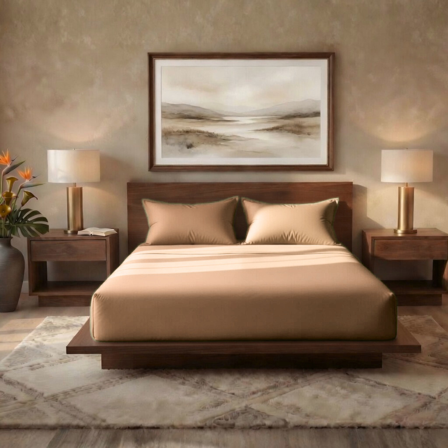 Luxury Fitted Sheet 11" Deep Pocket (28 cm) | Soft, Breathable, Wrinkle-Free Bedding for All Mattresses