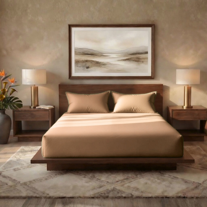 Luxury Fitted Sheet 11" Deep Pocket (28 cm) | Soft, Breathable, Wrinkle-Free Bedding for All Mattresses