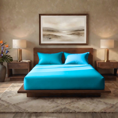 Luxury Fitted Sheet 11" Deep Pocket (28 cm) | Soft, Breathable, Wrinkle-Free Bedding for All Mattresses