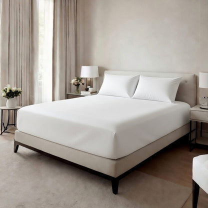 Extra Deep Fitted Sheet 40cm | Ultra Soft, Wrinkle-Free, Perfect Fit for Thick Mattress (UK Size)