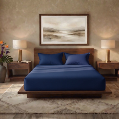 Luxury Fitted Sheet 11" Deep Pocket (28 cm) | Soft, Breathable, Wrinkle-Free Bedding for All Mattresses
