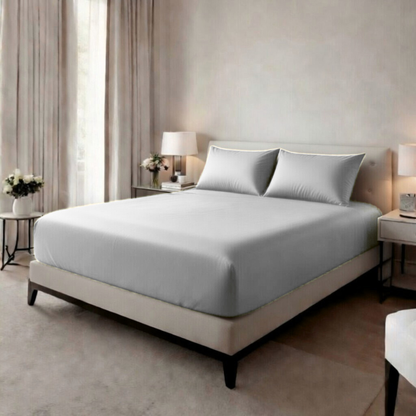 Extra Deep Fitted Sheet 40cm | Ultra Soft, Wrinkle-Free, Perfect Fit for Thick Mattress (UK Size)