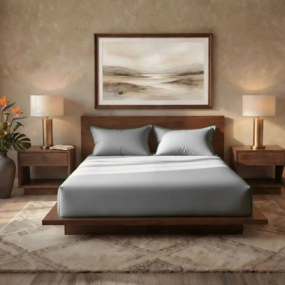 Luxury Fitted Sheet 11" Deep Pocket (28 cm) | Soft, Breathable, Wrinkle-Free Bedding for All Mattresses