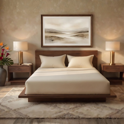 Luxury Fitted Sheet 11" Deep Pocket (28 cm) | Soft, Breathable, Wrinkle-Free Bedding for All Mattresses