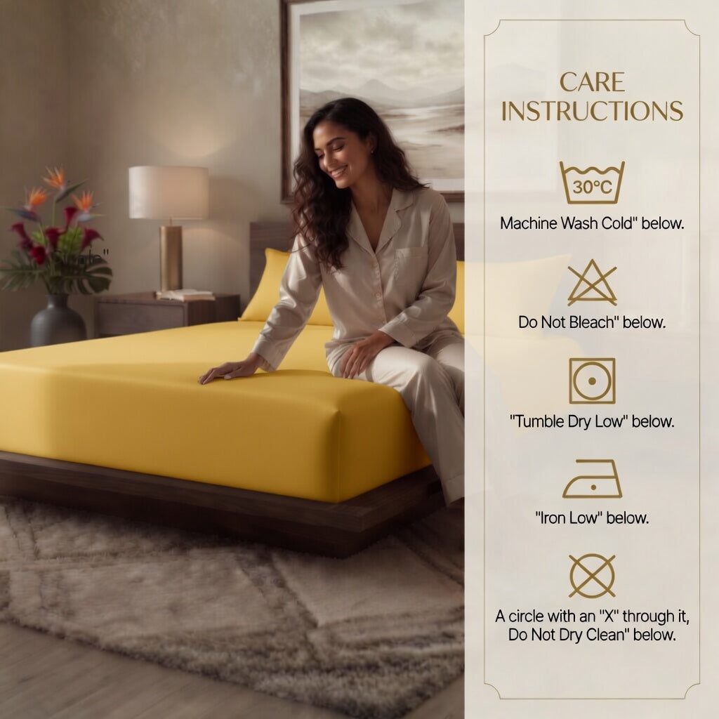 Luxury Fitted Sheet 11" Deep Pocket (28 cm) | Soft, Breathable, Wrinkle-Free Bedding for All Mattresses