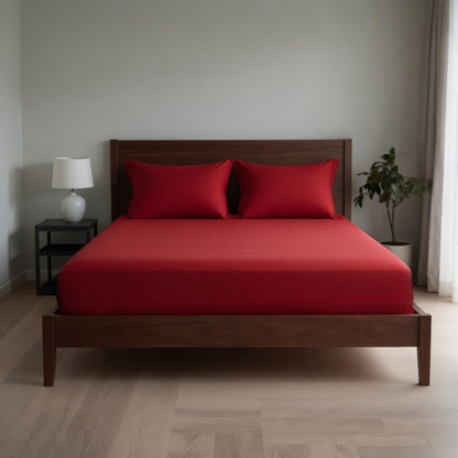 Extra Deep Fitted Sheet 40cm | Ultra Soft, Wrinkle-Free, Perfect Fit for Thick Mattress (UK Size)