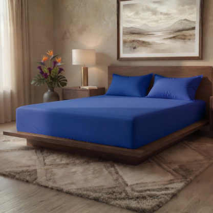 Luxury Fitted Sheet 11" Deep Pocket (28 cm) | Soft, Breathable, Wrinkle-Free Bedding for All Mattresses