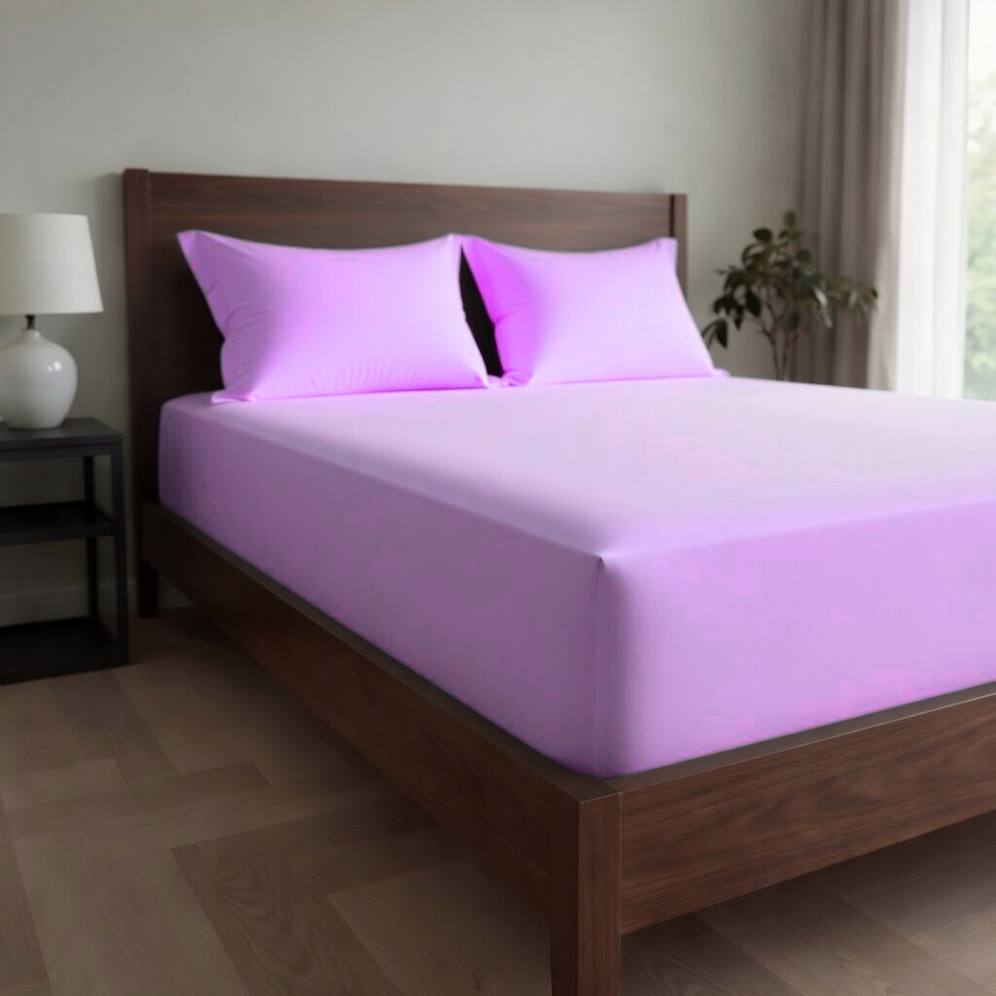 Extra Deep Fitted Sheet 40cm | Ultra Soft, Wrinkle-Free, Perfect Fit for Thick Mattress (UK Size)