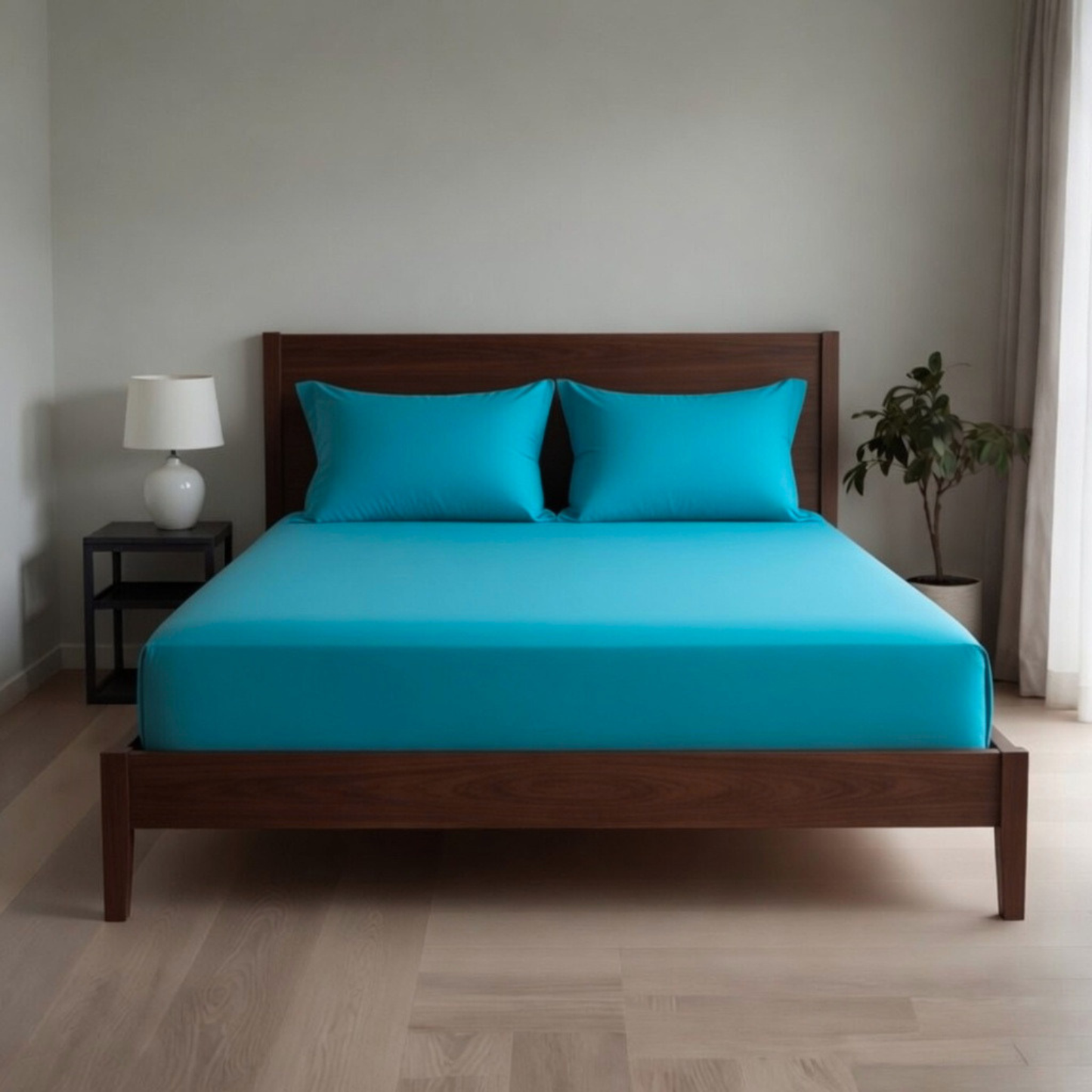 Extra Deep Fitted Sheet 40cm | Ultra Soft, Wrinkle-Free, Perfect Fit for Thick Mattress (UK Size)