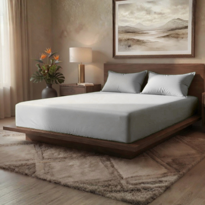 Luxury Fitted Sheet 11" Deep Pocket (28 cm) | Soft, Breathable, Wrinkle-Free Bedding for All Mattresses