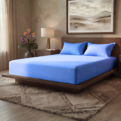 Luxury Fitted Sheet 11" Deep Pocket (28 cm) | Soft, Breathable, Wrinkle-Free Bedding for All Mattresses