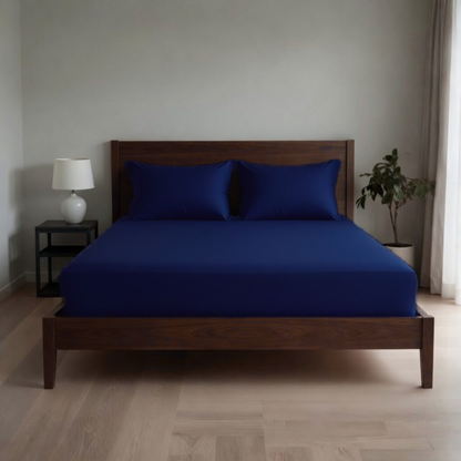 Extra Deep Fitted Sheet 40cm | Ultra Soft, Wrinkle-Free, Perfect Fit for Thick Mattress (UK Size)