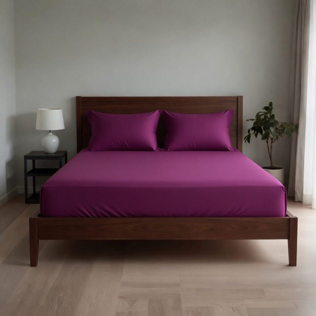 Extra Deep Fitted Sheet 40cm | Ultra Soft, Wrinkle-Free, Perfect Fit for Thick Mattress (UK Size)