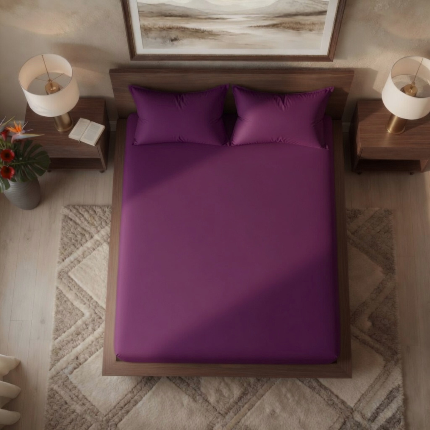 Luxury Fitted Sheet 11" Deep Pocket (28 cm) | Soft, Breathable, Wrinkle-Free Bedding for All Mattresses