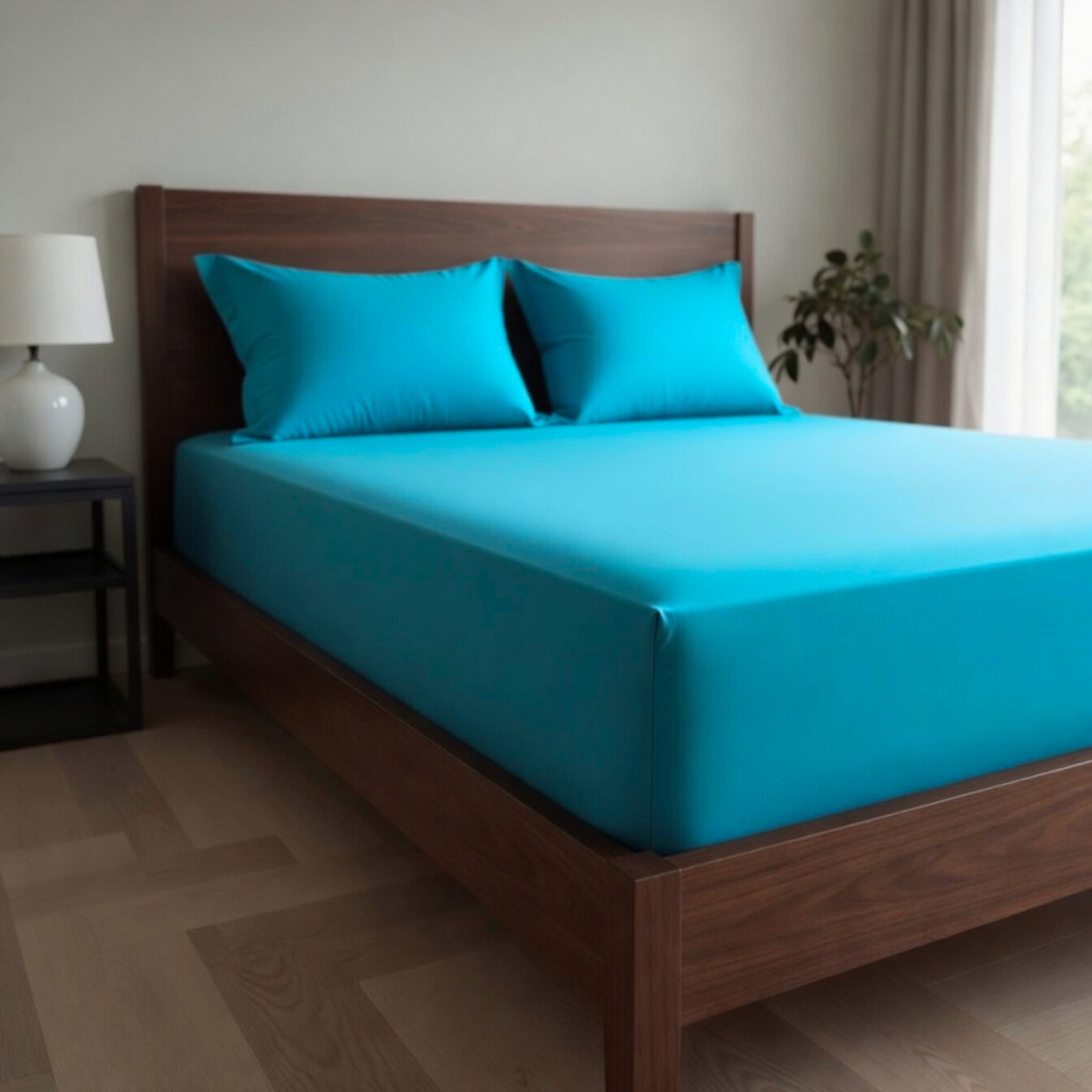 Extra Deep Fitted Sheet 40cm | Ultra Soft, Wrinkle-Free, Perfect Fit for Thick Mattress (UK Size)
