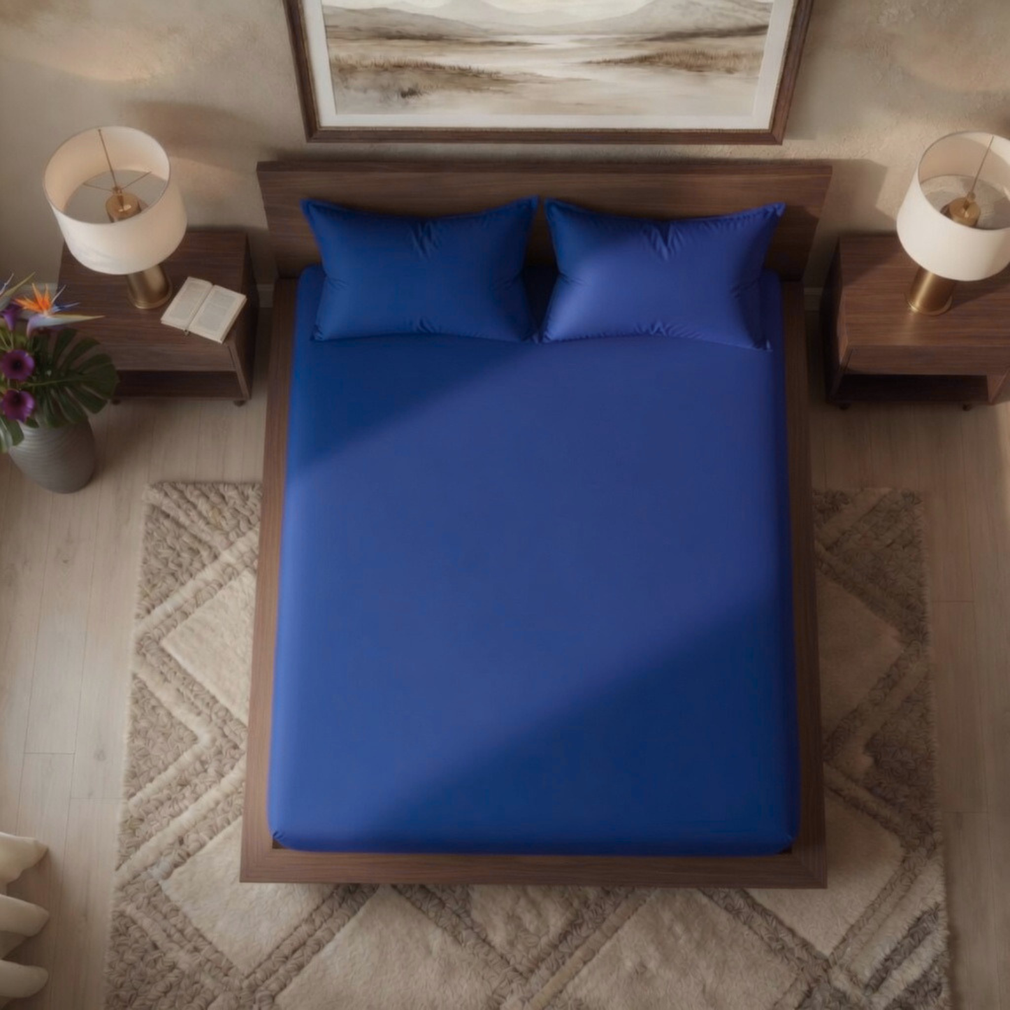 Luxury Fitted Sheet 11" Deep Pocket (28 cm) | Soft, Breathable, Wrinkle-Free Bedding for All Mattresses