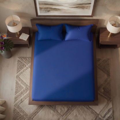 Luxury Fitted Sheet 11" Deep Pocket (28 cm) | Soft, Breathable, Wrinkle-Free Bedding for All Mattresses