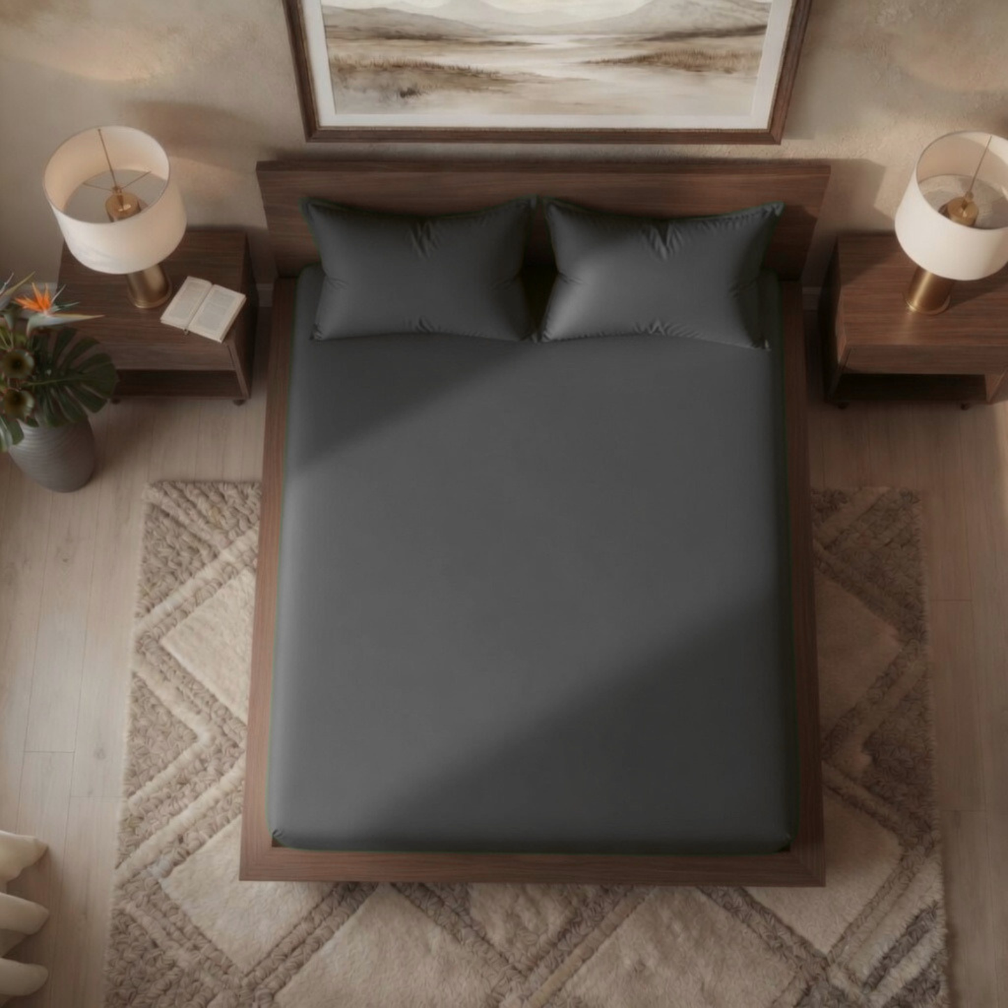 Luxury Fitted Sheet 11" Deep Pocket (28 cm) | Soft, Breathable, Wrinkle-Free Bedding for All Mattresses