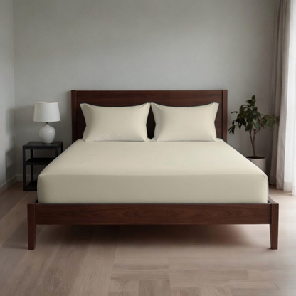 Extra Deep Fitted Sheet 40cm | Ultra Soft, Wrinkle-Free, Perfect Fit for Thick Mattress (UK Size)