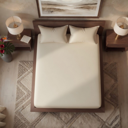 Luxury Fitted Sheet 11" Deep Pocket (28 cm) | Soft, Breathable, Wrinkle-Free Bedding for All Mattresses