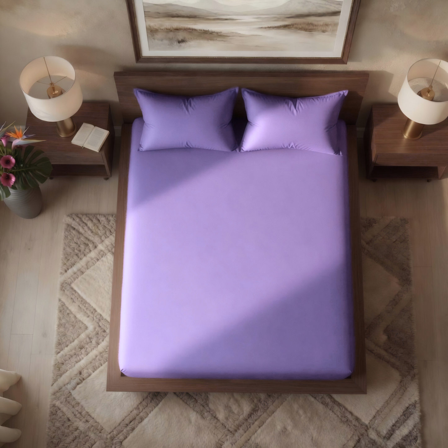 Luxury Fitted Sheet 11" Deep Pocket (28 cm) | Soft, Breathable, Wrinkle-Free Bedding for All Mattresses
