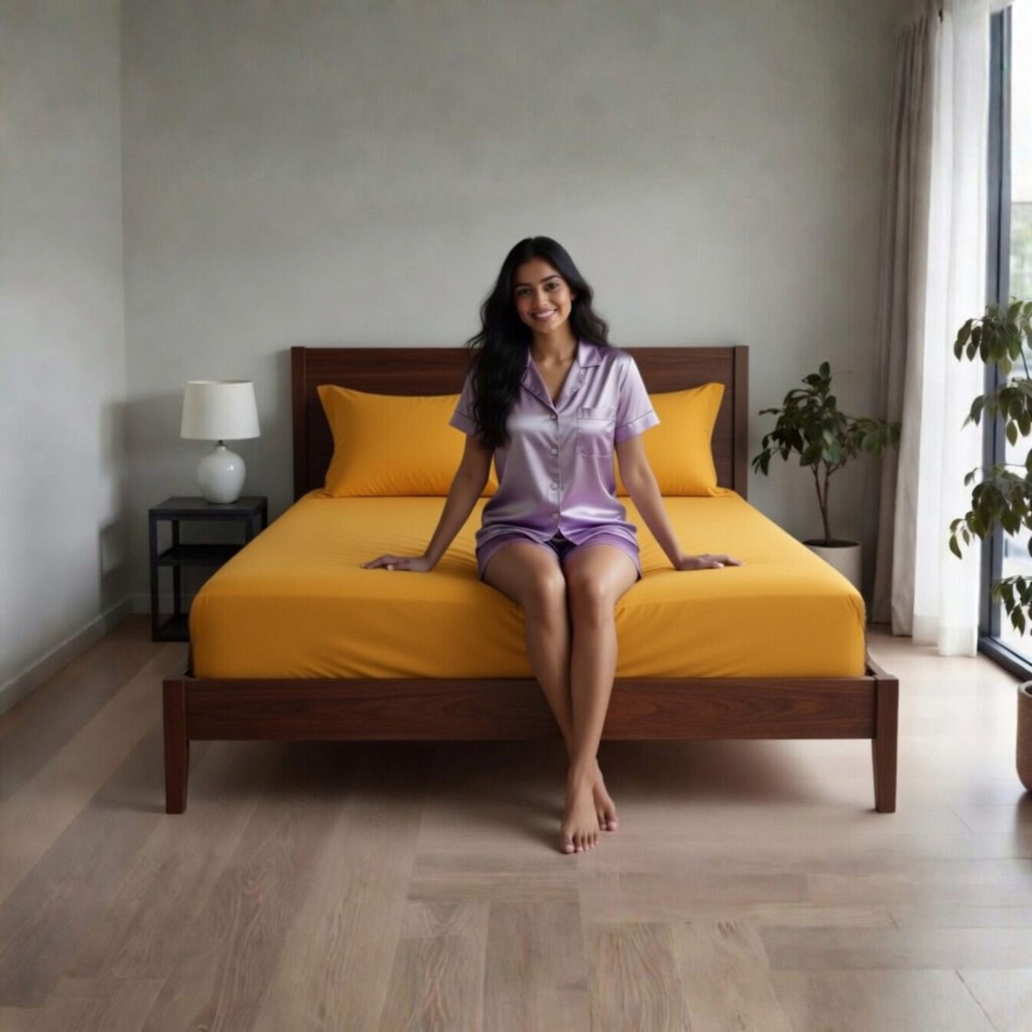 Extra Deep Fitted Sheet 40cm | Ultra Soft, Wrinkle-Free, Perfect Fit for Thick Mattress (UK Size)