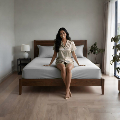 Extra Deep Fitted Sheet 40cm | Ultra Soft, Wrinkle-Free, Perfect Fit for Thick Mattress (UK Size)