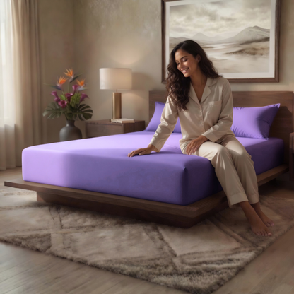 Luxury Fitted Sheet 11" Deep Pocket (28 cm) | Soft, Breathable, Wrinkle-Free Bedding for All Mattresses