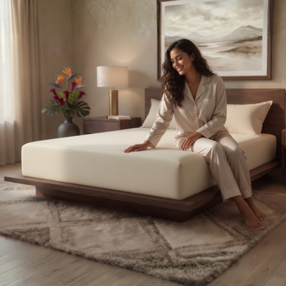 Luxury Fitted Sheet 11" Deep Pocket (28 cm) | Soft, Breathable, Wrinkle-Free Bedding for All Mattresses