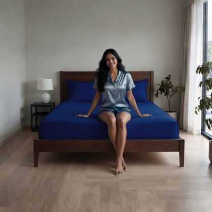 Extra Deep Fitted Sheet 40cm | Ultra Soft, Wrinkle-Free, Perfect Fit for Thick Mattress (UK Size)