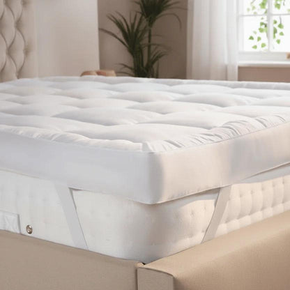 Luxury 10cm / 4Inch Thick Mattress Topper | Ultra Soft, Breathable & Supportive | Hotel Comfort for UK Beds