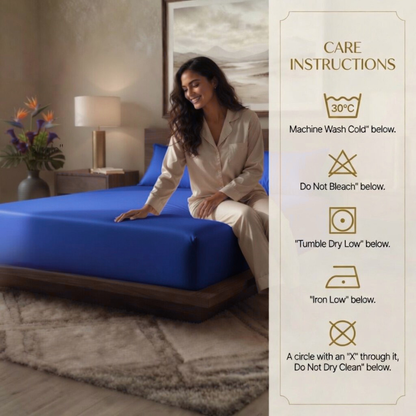 Luxury Fitted Sheet 11" Deep Pocket (28 cm) | Soft, Breathable, Wrinkle-Free Bedding for All Mattresses