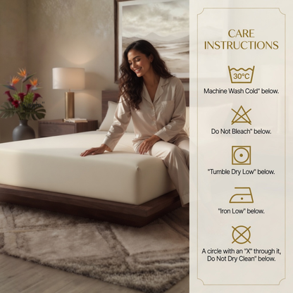 Luxury Fitted Sheet 11" Deep Pocket (28 cm) | Soft, Breathable, Wrinkle-Free Bedding for All Mattresses