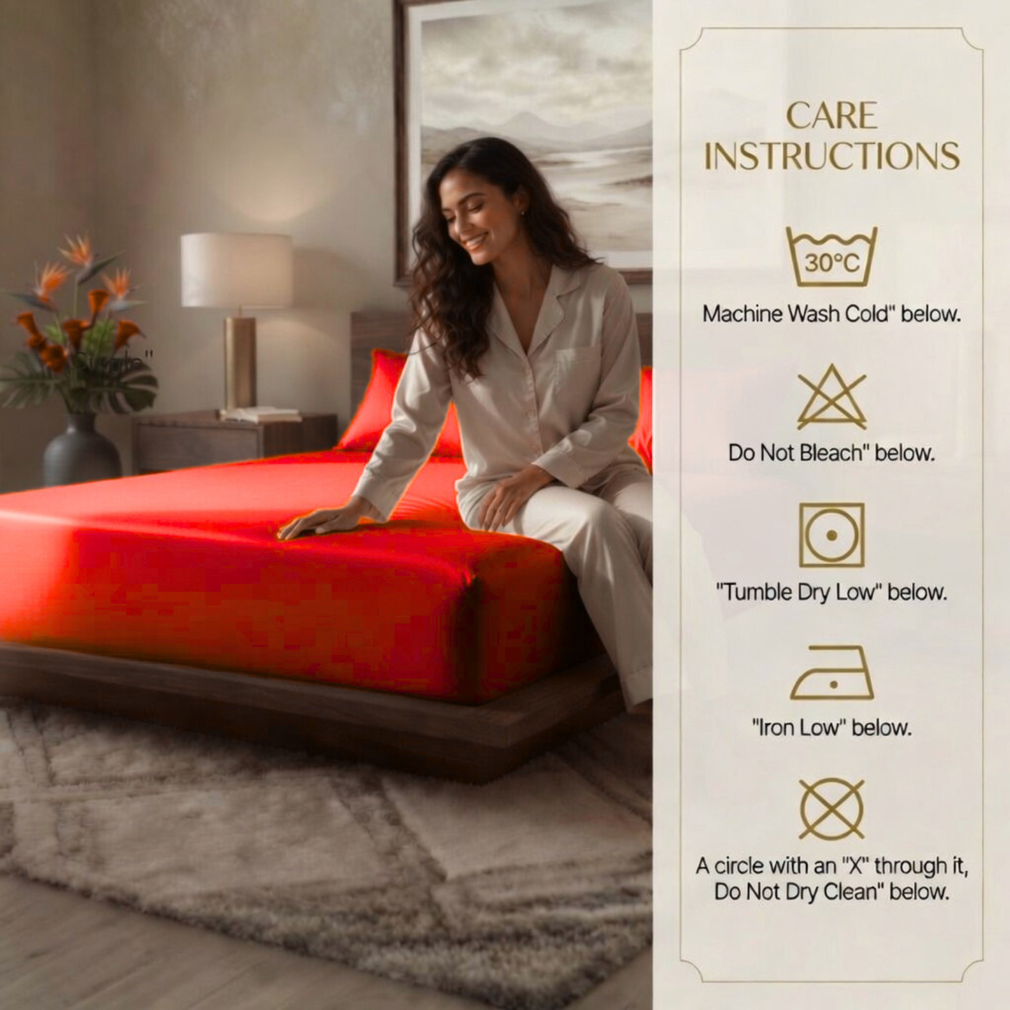 Luxury Fitted Sheet 11" Deep Pocket (28 cm) | Soft, Breathable, Wrinkle-Free Bedding for All Mattresses