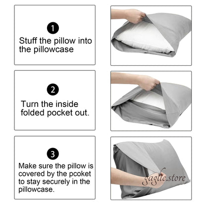 Soft Pillow Cases 50x75+15 cm | Breathable, Durable & Perfect Fit – UK Standard Size