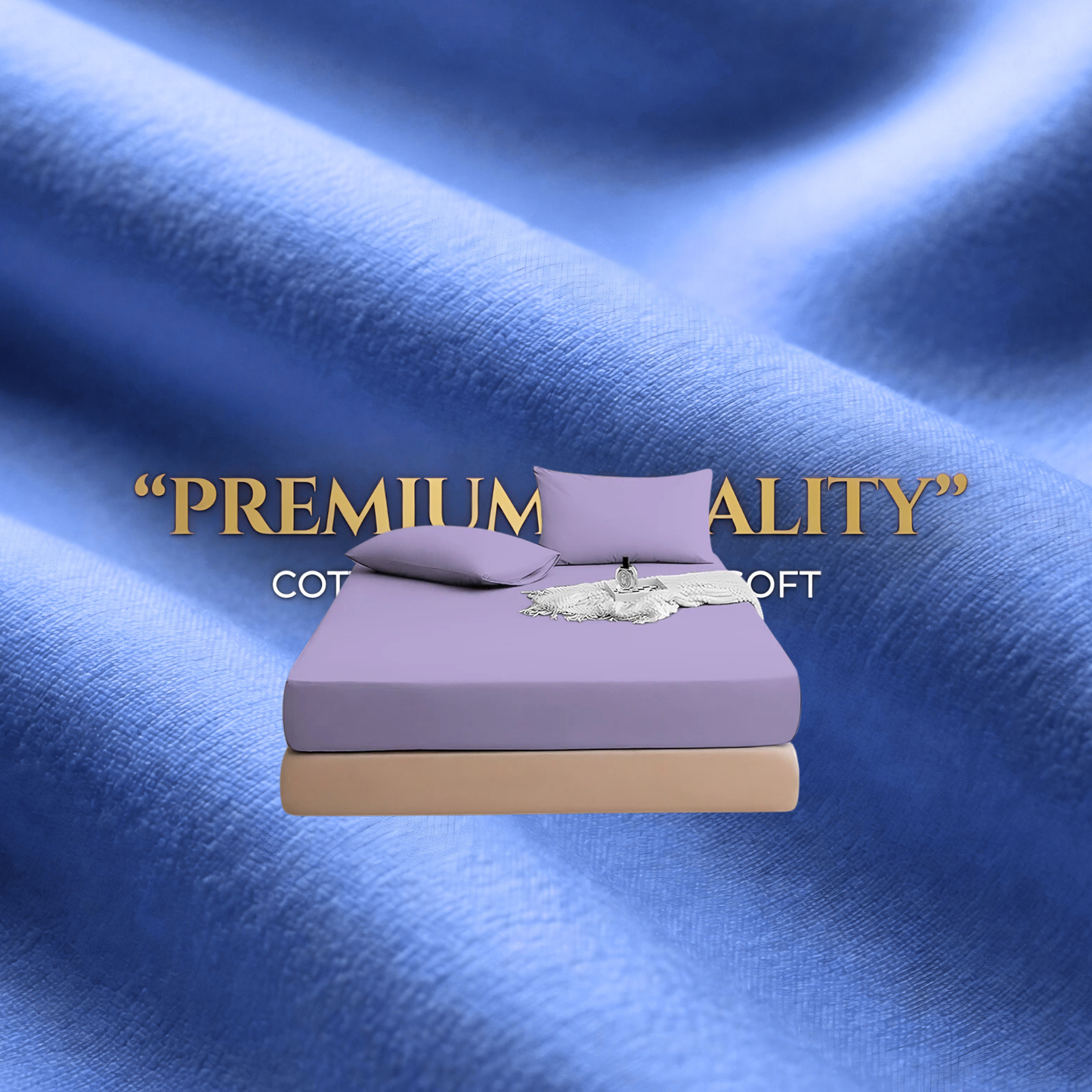 Luxury Fitted Sheet 11" Deep Pocket (28 cm) | Soft, Breathable, Wrinkle-Free Bedding for All Mattresses