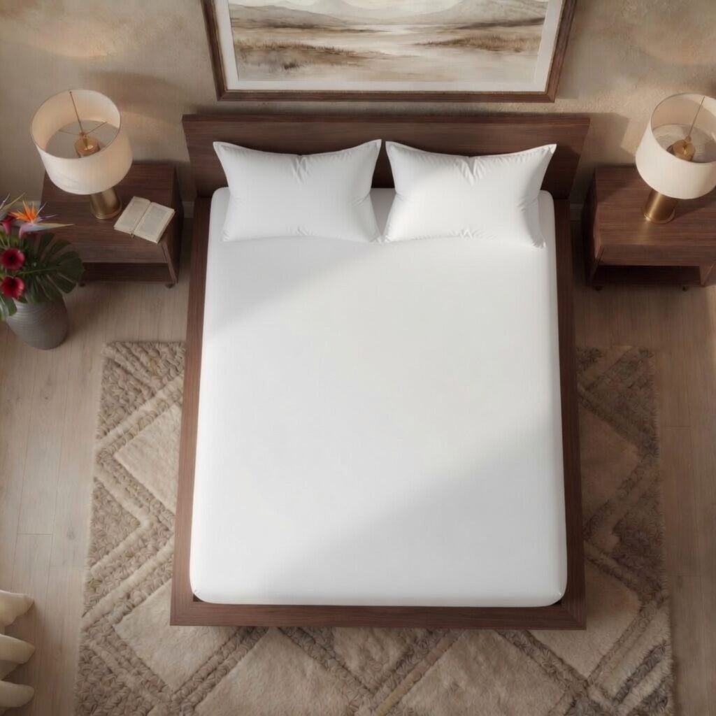 Luxury Fitted Sheet 11" Deep Pocket (28 cm) | Soft, Breathable, Wrinkle-Free Bedding for All Mattresses