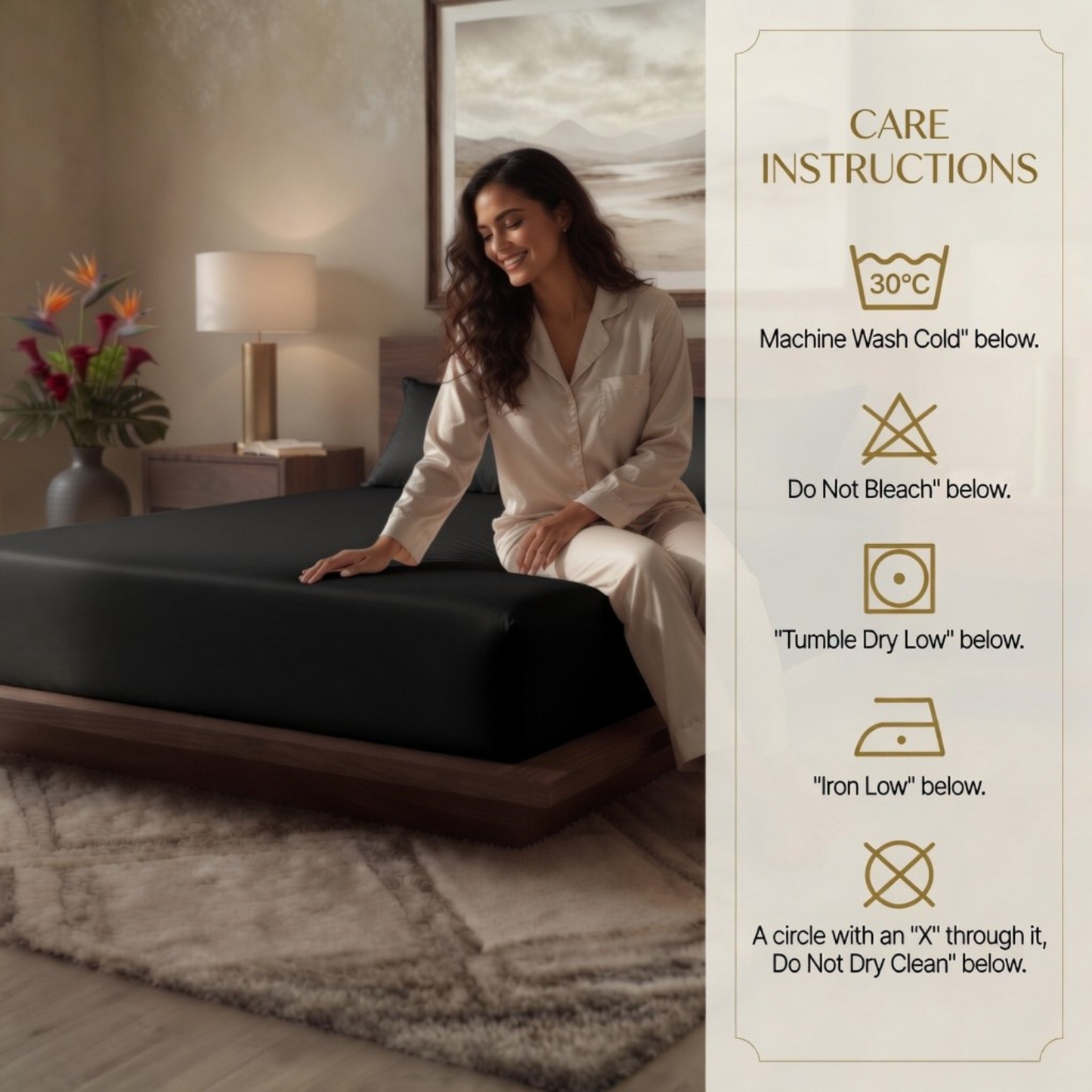 Luxury Fitted Sheet 11" Deep Pocket (28 cm) | Soft, Breathable, Wrinkle-Free Bedding for All Mattresses