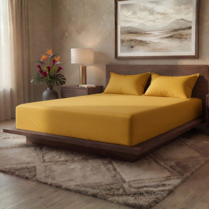 Luxury Fitted Sheet 11" Deep Pocket (28 cm) | Soft, Breathable, Wrinkle-Free Bedding for All Mattresses