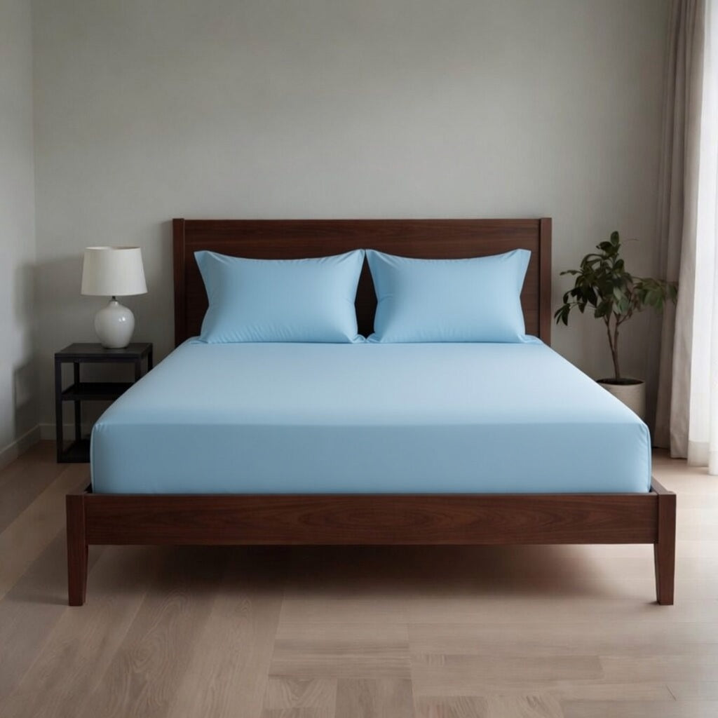 Extra Deep Fitted Sheet 40cm | Ultra Soft, Wrinkle-Free, Perfect Fit for Thick Mattress (UK Size)