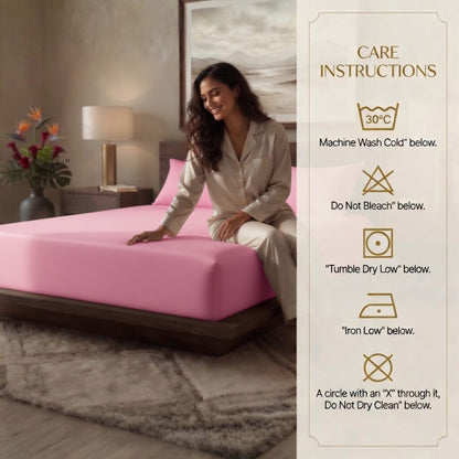 Luxury Fitted Sheet 11" Deep Pocket (28 cm) | Soft, Breathable, Wrinkle-Free Bedding for All Mattresses