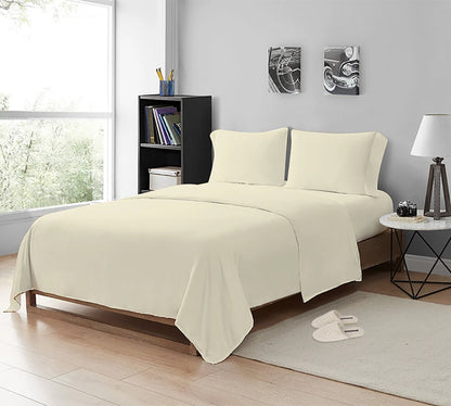 Premium 200 Thread Count Cotton Flat Sheets | Soft Breathable Luxury Bedding UK
