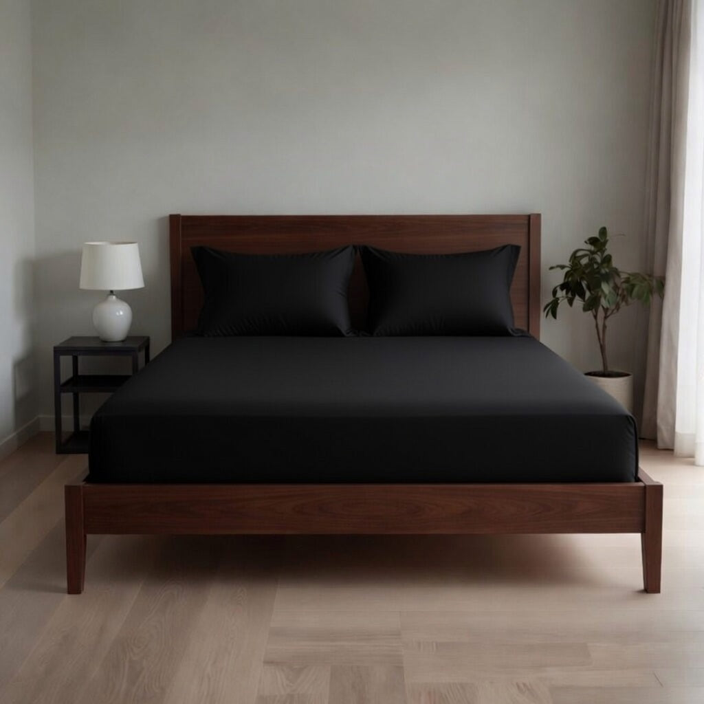 Extra Deep Fitted Sheet 40cm | Ultra Soft, Wrinkle-Free, Perfect Fit for Thick Mattress (UK Size)