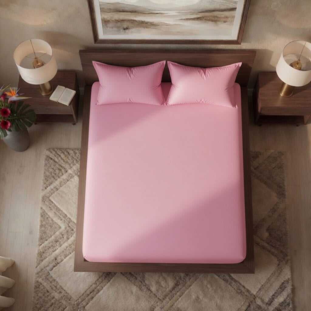 Luxury Fitted Sheet 11" Deep Pocket (28 cm) | Soft, Breathable, Wrinkle-Free Bedding for All Mattresses